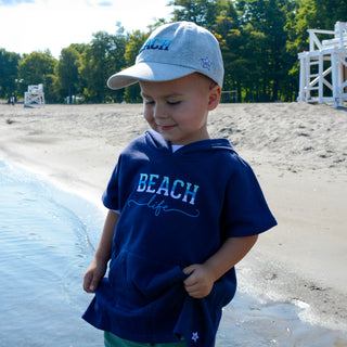 Beach Life Hooded French Terry Cover Up (1T-3T)
