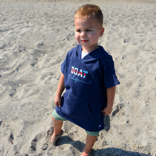 Boat Life Hooded French Terry Cover Up (1T-3T)