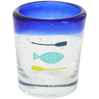 Oars & Fish Bubble Shot Glass