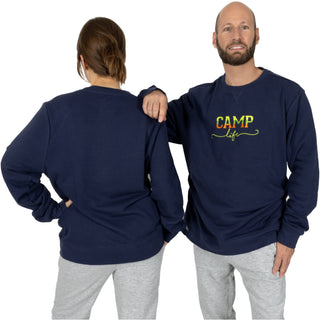 Camp Life Navy Cotton Blend French Terry Sweatshirt