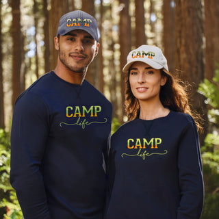 Camp Life Navy Cotton Blend French Terry Sweatshirt