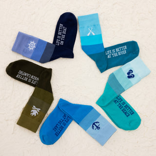 At The River M/L Unisex Crew Sock
