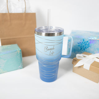 Beach Life 30 oz Travel Tumbler