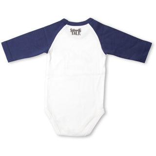 Newsfeed 3/4 Length Navy Sleeve Onesie