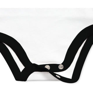 Pass Out 12-24 Months Black Trimmed Onesie