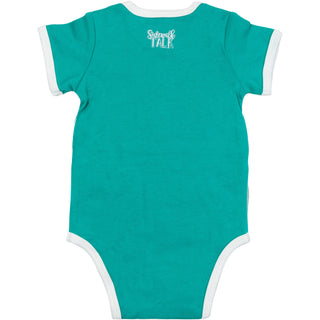 You Wake Me Teal Bodysuit