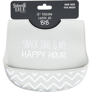 Happy Hour 12" Silicone Catch All Bib