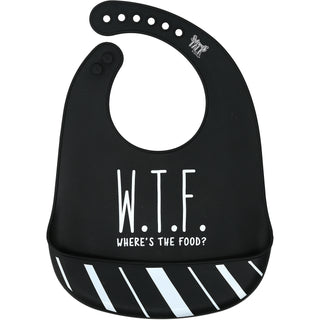 W.T.F. 12" Silicone Catch All Bib