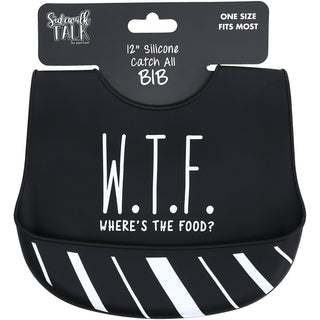 W.T.F. 12" Silicone Catch All Bib