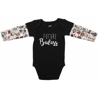 Badass Biker Tat Tee Bodysuit