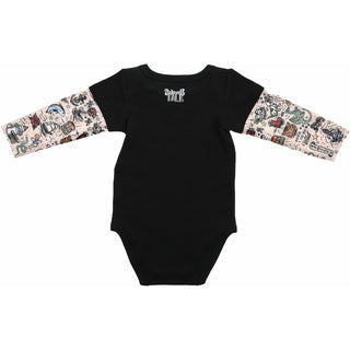 Wild Side Biker Tat Tee Bodysuit