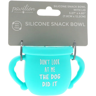 The Dog 3.5" Silicone Snack Bowl with Lid