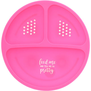 I'm Pretty 7.75" Divided Silicone Suction Plate