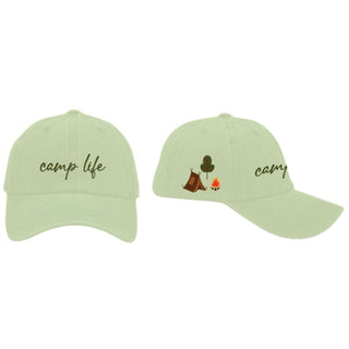 Camp Life Light Sage Adjustable Hat