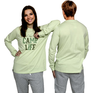 Camp Life Small Light Sage Unisex Long Sleeve T-Shirt