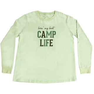 Camp Life Small Light Sage Unisex Long Sleeve T-Shirt