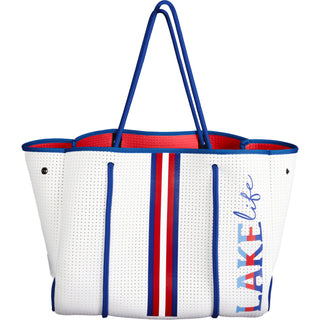 Lake Life Neoprene Tote Bag with Tethered Inner Pouch