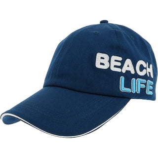 Beach life Navy Adjustable Hat