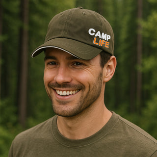 Camp Life Dark Green Adjustable Hat