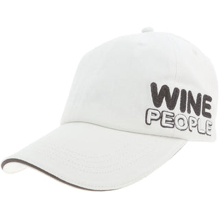 Wine People White Adjustable Hat