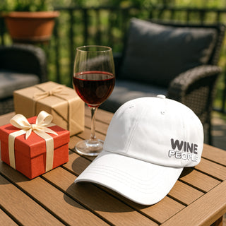 Wine People White Adjustable Hat