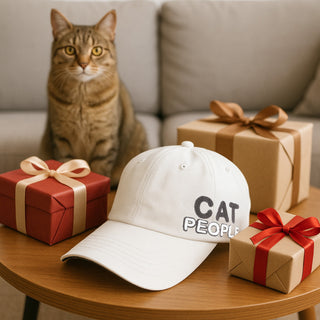 Cat People White Adjustable Hat