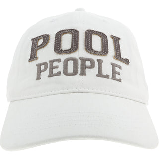 Pool People White Adjustable Hat