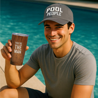 Pool People Dark Gray Adjustable Hat
