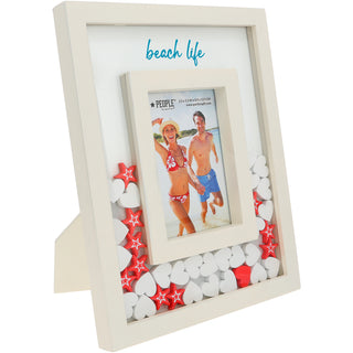 Beach Life 8" x 10" Picture Frame (Holds 3.5" x 5.5" Photo)
