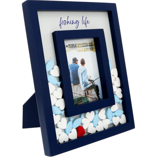 Fishing Life 8" x 10" Picture Frame (Holds 3.5" x 5.5" Photo)