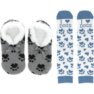 Dogs Slipper Sock Gift Set