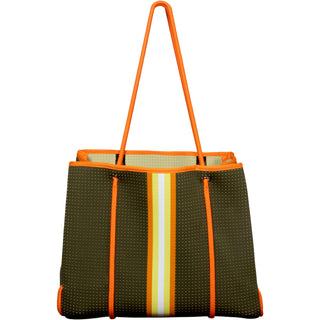 Camp Life Neoprene Tote Bag with Tethered Inner Pouch