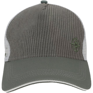 Happy Camper Gray Corduroy Adjustable Mesh Hat