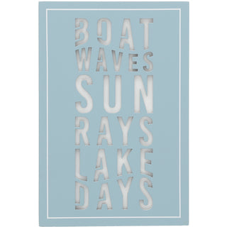 Lake Days 4" x 6" MDF Plaque