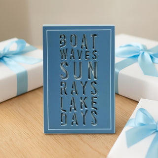 Lake Days 4" x 6" MDF Plaque