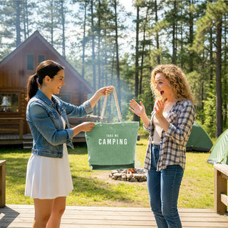 Camp Corduroy Tote Bag