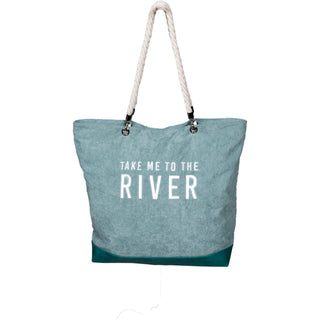 River Corduroy Tote Bag