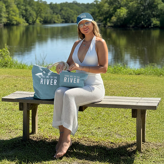 River Corduroy Tote Bag