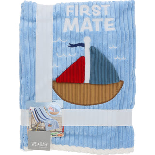 First Mate 30" x 40" Ribbed Plush Blanket