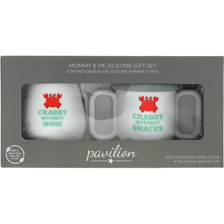 Crabby Mommy & Me Silicone Gift Set