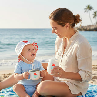 Crabby Mommy & Me Silicone Gift Set