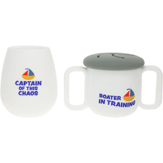 Boater Mommy & Me Silicone Gift Set