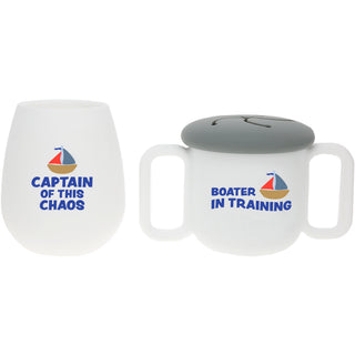 Boater Mommy & Me Silicone Gift Set
