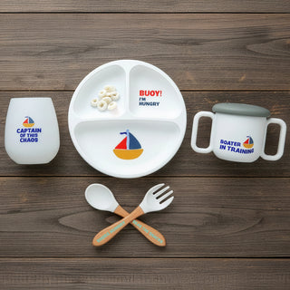 Boater Mommy & Me Silicone Gift Set