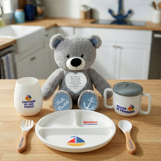 Boater Mommy & Me Silicone Gift Set