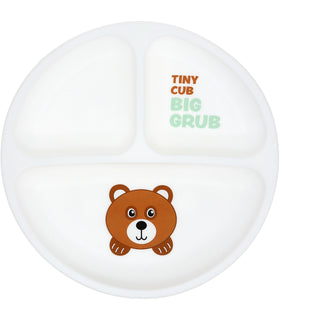 Tiny Cub Divided Silicone Suction Plate