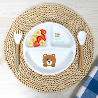 Tiny Cub Divided Silicone Suction Plate