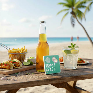 Beach Bottle Opener Coaster