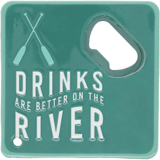 River Bottle Opener Coaster