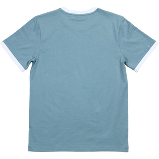 Lake Large Slate Blue Unisex Ringer T-Shirt